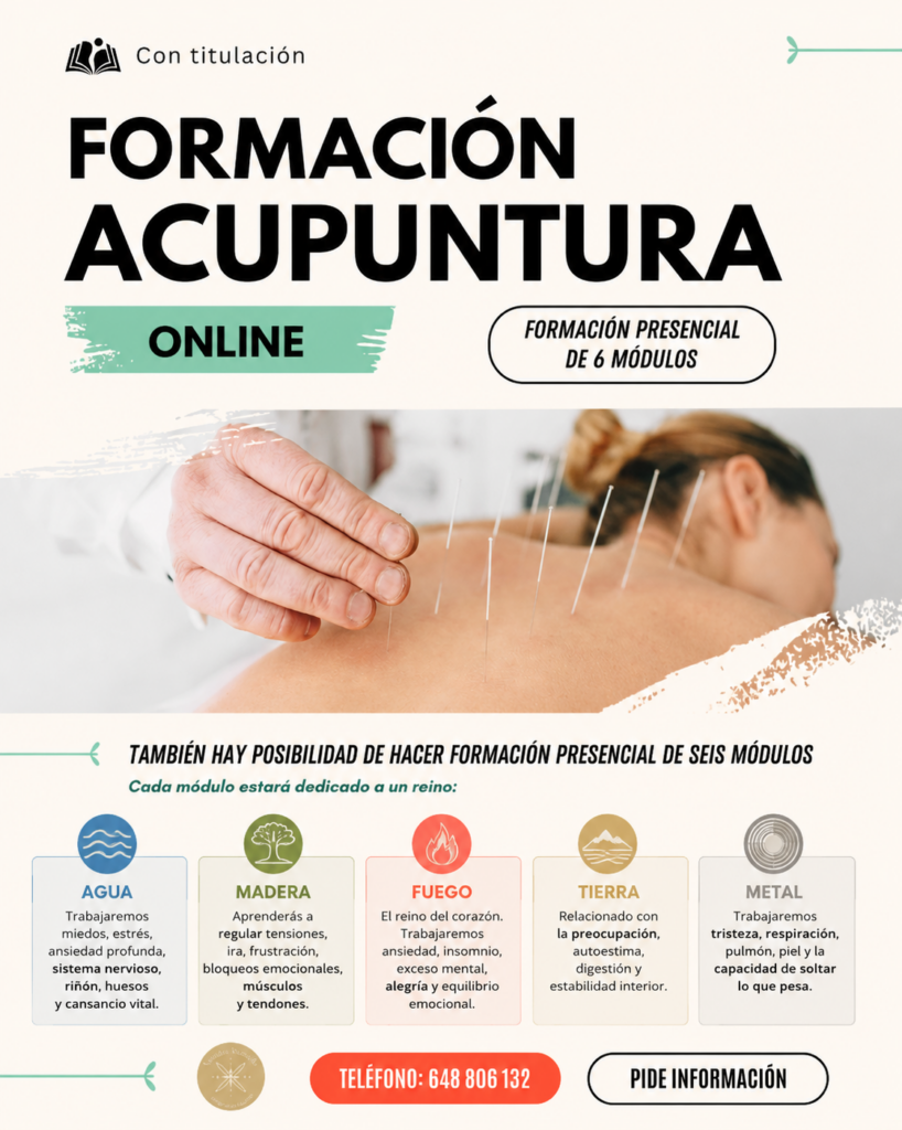 Formación Acupresión presencial y on line